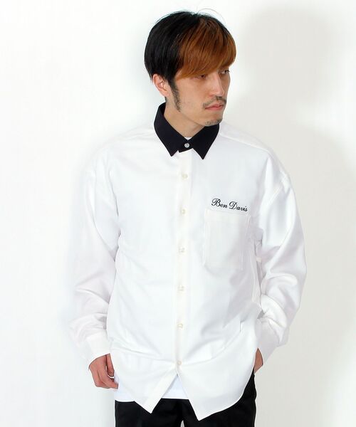 NAVAL(ナバル)の「NVL/MONOTONE BACK PRINT LS SHIRTS(シャツ/ブラウス・メンズ・ホワイト/ブラック・LARGE/MEDIUM)」の10枚目の写真