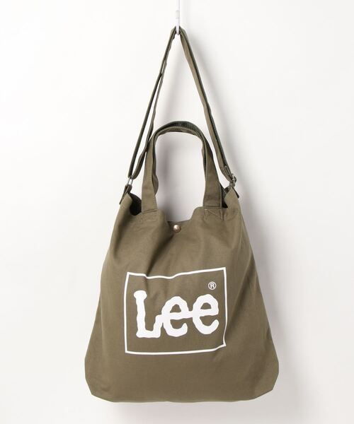 Lee（リー）の「【LEE】 BIG2WAY TOTEBAG（トートバッグ・レディース・インディゴブルー/グレー/ホワイト/カーキ/ブルー系その他・FREE）」の4枚目の写真
