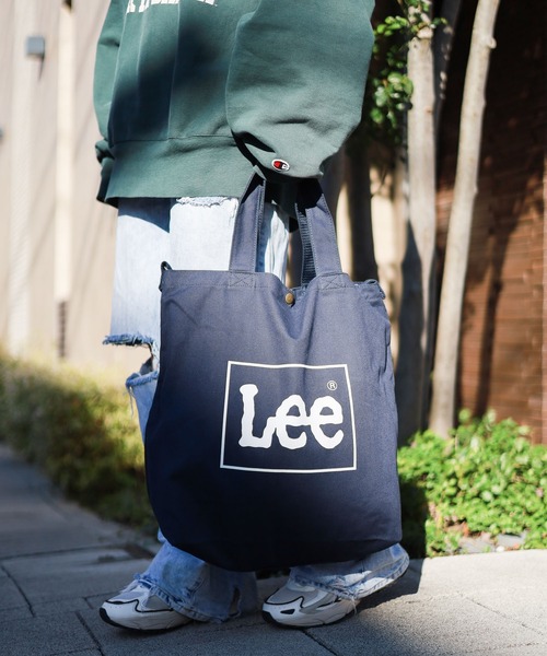 Lee（リー）の「【LEE】 BIG2WAY TOTEBAG（トートバッグ・レディース・インディゴブルー/グレー/ホワイト/カーキ/ブルー系その他・FREE）」の10枚目の写真