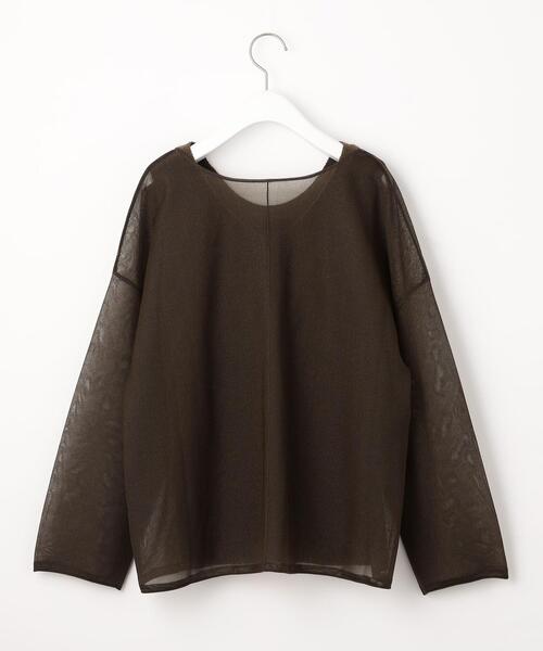 green label relaxing（グリーンレーベルリラクシング）の「＜ EMMEL REFINES（エメル リファインズ） ＞EM シアー×アメスリ マルチウェイ セット（その他トップス・レディース・ダークブラウン/ベージュ/ライム・FREE）」の21枚目の写真