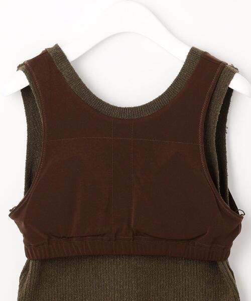 green label relaxing（グリーンレーベルリラクシング）の「＜ EMMEL REFINES（エメル リファインズ） ＞EM シアー×アメスリ マルチウェイ セット（その他トップス・レディース・ダークブラウン/ベージュ/ライム・FREE）」の9枚目の写真