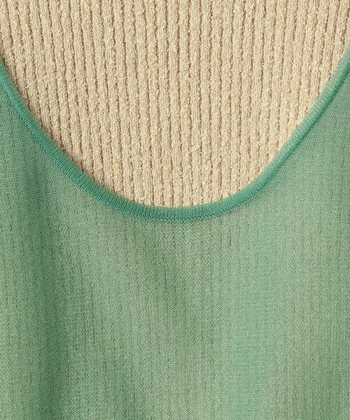 green label relaxing（グリーンレーベルリラクシング）の「＜ EMMEL REFINES（エメル リファインズ） ＞EM シアー×アメスリ マルチウェイ セット（その他トップス・レディース・ダークブラウン/ベージュ/ライム・FREE）」の12枚目の写真