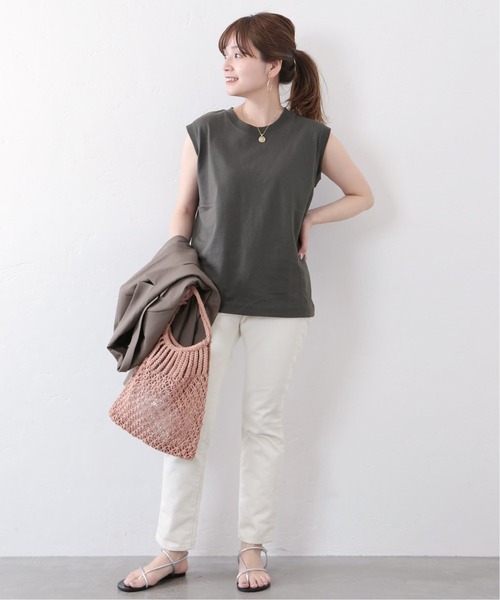 JOURNAL STANDARD(ジャーナルスタンダード)の「■■汗ジミ防止ノースリーブTシャツ◆(Tシャツ/カットソー・レディース・グレー/ブラウン/ブラック/ホワイト系その他/ホワイト・FREE)」の9枚目の写真