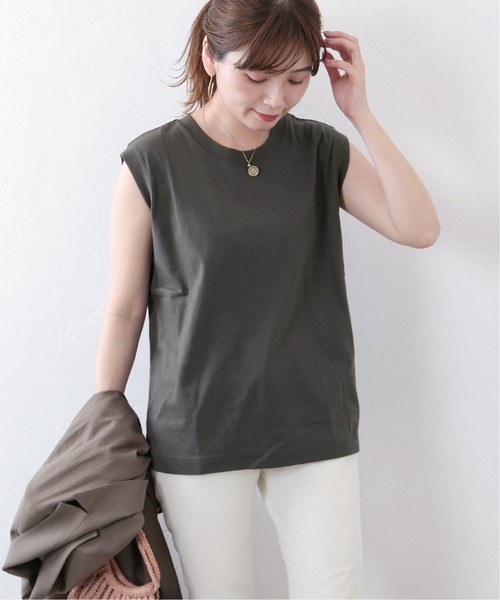 JOURNAL STANDARD(ジャーナルスタンダード)の「■■汗ジミ防止ノースリーブTシャツ◆(Tシャツ/カットソー・レディース・グレー/ブラウン/ブラック/ホワイト系その他/ホワイト・FREE)」の7枚目の写真