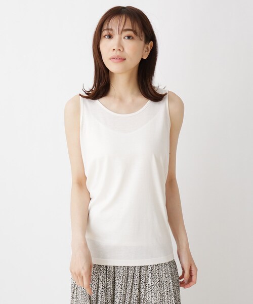SHOO・LA・RUE(シューラルー)の「◆【2点セット】ピンタックシャツ+インナー(その他トップス・レディース・ホワイト系/ライトグリーン/ネイビー系2・02/03/04)」の4枚目の写真