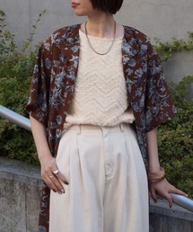 NICOLE white | フロントフリンジジャガードブラウス(シャツ/ブラウス)