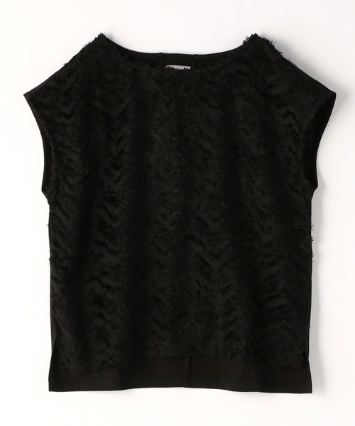 NICOLE white（ニコルホワイト）の「フロントフリンジジャガードブラウス（シャツ/ブラウス・レディース・オフホワイト/サックスブルー・FREE）」の11枚目の写真