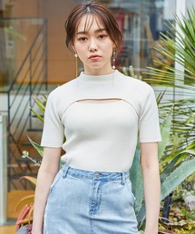 LIPSERVICE | ショートモックレイヤードニット(ニット/セーター)