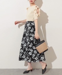 natural couture | 単色花柄スカート(スカート)