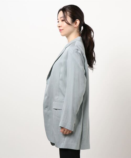 La SRIC（ラスリック）の「La SRIC / オーバーサイズテーラージャケット 【セットアップ可】（テーラードジャケット・レディース・ブルー系その他/ベージュ・38）」の10枚目の写真