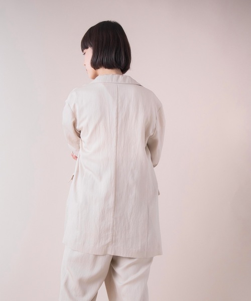 La SRIC（ラスリック）の「La SRIC / オーバーサイズテーラージャケット 【セットアップ可】（テーラードジャケット・レディース・ブルー系その他/ベージュ・38）」の21枚目の写真