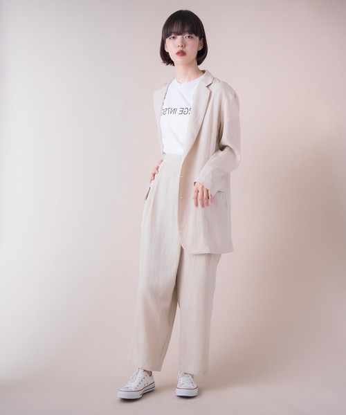 La SRIC（ラスリック）の「La SRIC / オーバーサイズテーラージャケット 【セットアップ可】（テーラードジャケット・レディース・ブルー系その他/ベージュ・38）」の20枚目の写真