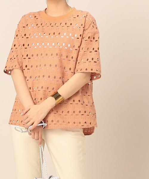セール】【WEB限定】刺繍レーストップス（Tシャツ/カットソー