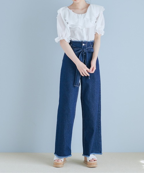 OLIVE des OLIVE（オリーブデオリーブ）の「ヒロイン級ダブルフロントブラウス（シャツ/ブラウス・レディース・ホワイト/オフホワイト/アイボリー・FREE）」の15枚目の写真