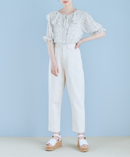 OLIVE des OLIVE（オリーブデオリーブ）の「ヒロイン級ダブルフロントブラウス（シャツ/ブラウス・レディース・ホワイト/オフホワイト/アイボリー・FREE）」の8枚目の写真