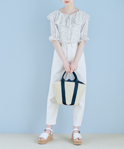 OLIVE des OLIVE（オリーブデオリーブ）の「ヒロイン級ダブルフロントブラウス（シャツ/ブラウス・レディース・ホワイト/オフホワイト/アイボリー・FREE）」の5枚目の写真