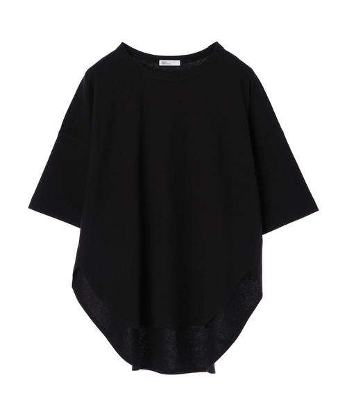 CRAFT STANDARD BOUTIQUE(クラフトスタンダードブティック)の「ハーフスリーブTシャツ *(Tシャツ/カットソー・レディース・ネイビー/ライトグリーン/アイボリー/ブルーグリーン/ブルー系その他2/イエロー系その他2・FREE)」の3枚目の写真