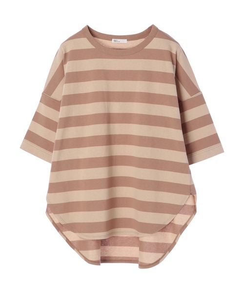 CRAFT STANDARD BOUTIQUE(クラフトスタンダードブティック)の「ハーフスリーブTシャツ *(Tシャツ/カットソー・レディース・ネイビー/ライトグリーン/アイボリー/ブルーグリーン/ブルー系その他2/イエロー系その他2・FREE)」の9枚目の写真