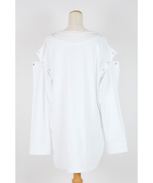 AULA AILA(アウラアイラ)の「レイヤードロングTシャツセット(Tシャツ/カットソー・レディース・ホワイト/チャコールグレー/ブラック/ブラウン・0)」の12枚目の写真