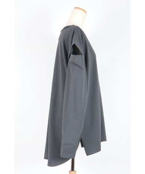 AULA AILA(アウラアイラ)の「レイヤードロングTシャツセット(Tシャツ/カットソー・レディース・ホワイト/チャコールグレー/ブラック/ブラウン・0)」の15枚目の写真