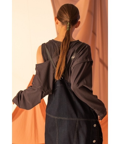 AULA AILA(アウラアイラ)の「レイヤードロングTシャツセット(Tシャツ/カットソー・レディース・ホワイト/チャコールグレー/ブラック/ブラウン・0)」の22枚目の写真