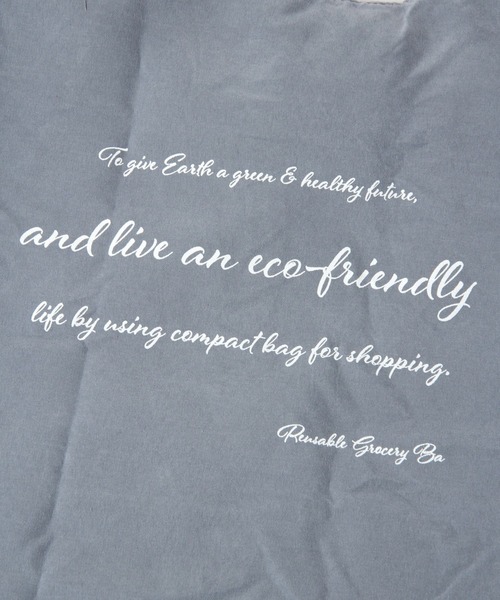 GLOBAL WORK（グローバルワーク）の「畳めるロゴコンビニバック/941766（エコバッグ/サブバッグ・レディース・ピンク/ライトブルー/ライトグリーン/ダークグレー・FREE）」の14枚目の写真