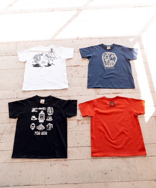 チャイハネ（チャイハネ）の「【チャイハネ】洋輔×Amina キャンプTシャツ（Tシャツ/カットソー・メンズ・ホワイト/ブラック/オレンジ・M/L）」の10枚目の写真