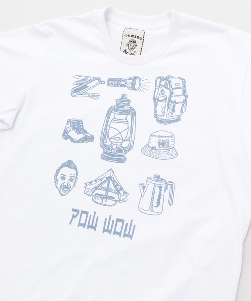 チャイハネ（チャイハネ）の「【チャイハネ】洋輔×Amina キャンプTシャツ（Tシャツ/カットソー・メンズ・ホワイト/ブラック/オレンジ・M/L）」の22枚目の写真