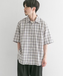 MANUAL ALPHABET | MANUAL ALPHABET　TWILL CHECK SHORT-SLEEVE SHIRTS(シャツ/ブラウス)