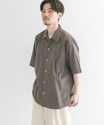 MANUAL ALPHABET | MANUAL ALPHABET　TWILL CHECK SHORT-SLEEVE SHIRTS(シャツ/ブラウス)
