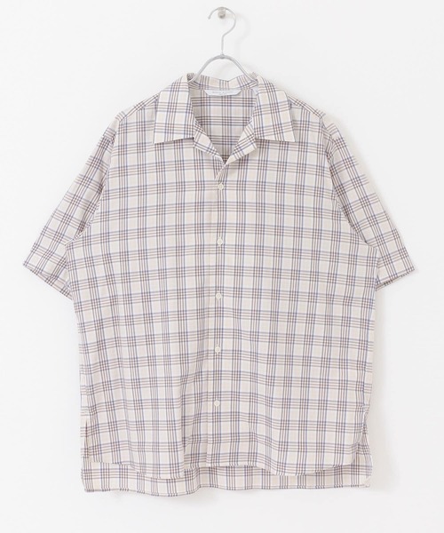 MANUAL ALPHABET（マニュアル アルファベット）の「MANUAL ALPHABET　TWILL CHECK SHORT-SLEEVE SHIRTS（シャツ/ブラウス・メンズ・ブラウン系その他/ホワイト系その他・2/3）」の12枚目の写真