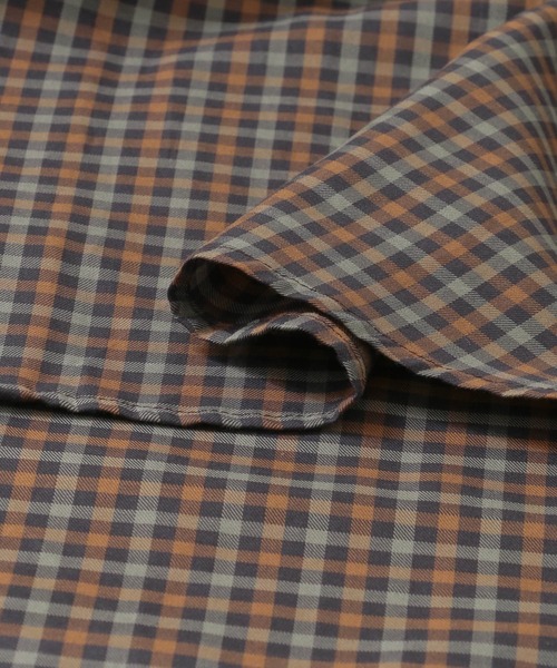 MANUAL ALPHABET（マニュアル アルファベット）の「MANUAL ALPHABET　TWILL CHECK SHORT-SLEEVE SHIRTS（シャツ/ブラウス・メンズ・ブラウン系その他/ホワイト系その他・2/3）」の6枚目の写真