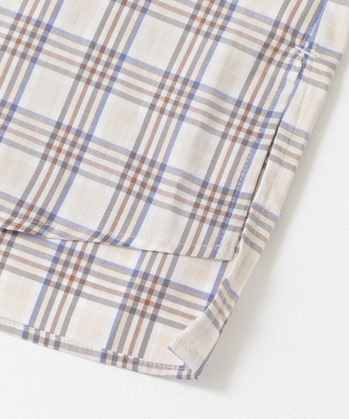 MANUAL ALPHABET（マニュアル アルファベット）の「MANUAL ALPHABET　TWILL CHECK SHORT-SLEEVE SHIRTS（シャツ/ブラウス・メンズ・ブラウン系その他/ホワイト系その他・2/3）」の8枚目の写真