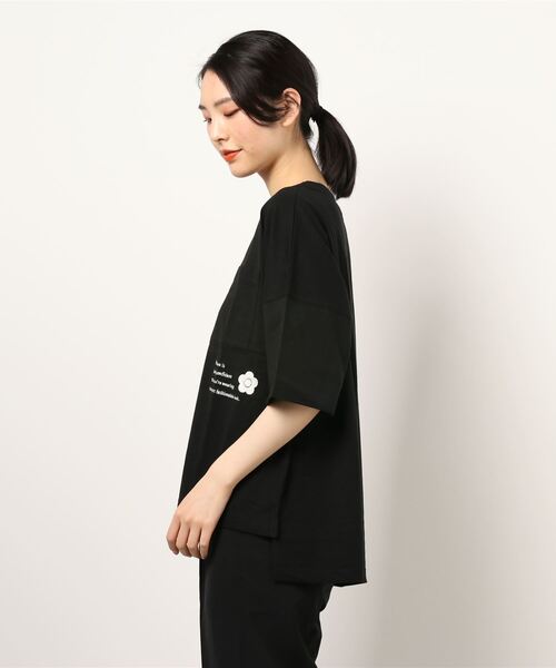 MARY QUANT(マリークワント)の「エンブロメッセージ プルオーバー(Tシャツ/カットソー・レディース・ブラウン/ブラック・M)」の10枚目の写真