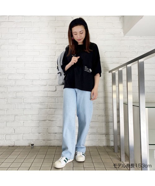 MARY QUANT(マリークワント)の「エンブロメッセージ プルオーバー(Tシャツ/カットソー・レディース・ブラウン/ブラック・M)」の8枚目の写真