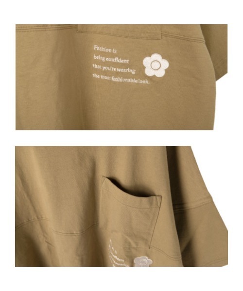 MARY QUANT(マリークワント)の「エンブロメッセージ プルオーバー(Tシャツ/カットソー・レディース・ブラウン/ブラック・M)」の16枚目の写真