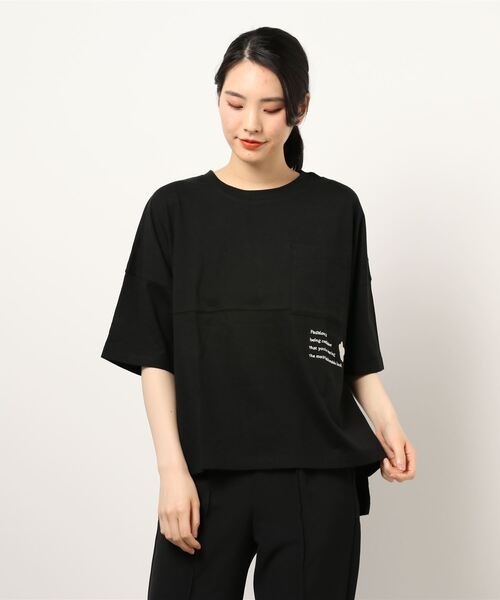 MARY QUANT(マリークワント)の「エンブロメッセージ プルオーバー(Tシャツ/カットソー・レディース・ブラウン/ブラック・M)」の11枚目の写真