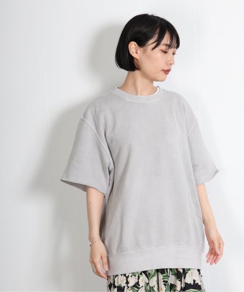 603（ロクマルサン）の「603 ショートスリーブ半袖スウェット（スウェット・レディース・ライトグレー・FREE）」の6枚目の写真