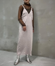 &g'aime | 【&g’aime】マットサテンキャミワンピース(ワンピース)