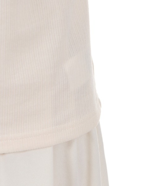 axes femme(アクシーズファム)の「レース×リボン袖PO(Tシャツ/カットソー・レディース・サックスブルー/ブラック/キナリ/モカ/グリーン・MEDIUM)」の13枚目の写真