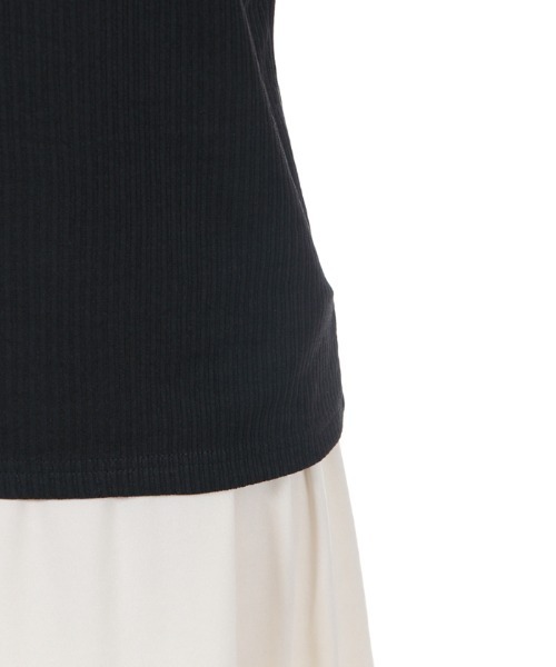 axes femme(アクシーズファム)の「レース×リボン袖PO(Tシャツ/カットソー・レディース・サックスブルー/ブラック/キナリ/モカ/グリーン・MEDIUM)」の7枚目の写真