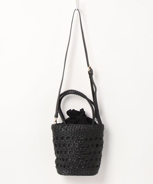 CIAOPANIC TYPY（チャオパニックティピー）の「メッシュ編み巾着ショルダー（ショルダーバッグ・レディース・ブラック/ブルー/オフホワイト/キャメル・ONE SIZE）」の17枚目の写真