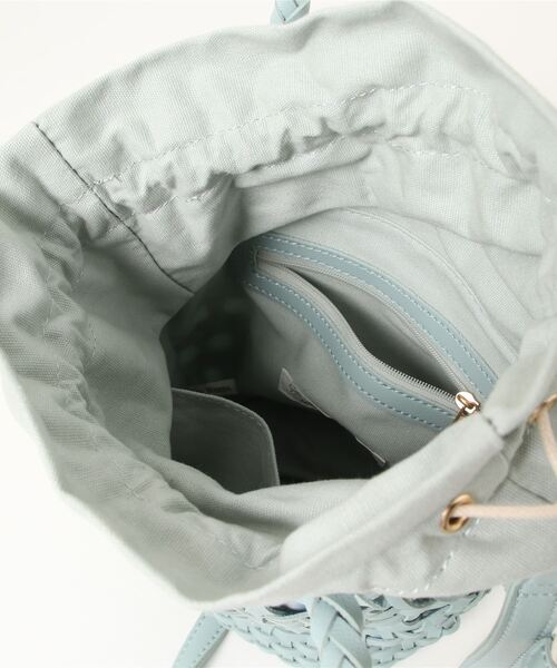 CIAOPANIC TYPY（チャオパニックティピー）の「メッシュ編み巾着ショルダー（ショルダーバッグ・レディース・ブラック/ブルー/オフホワイト/キャメル・ONE SIZE）」の21枚目の写真