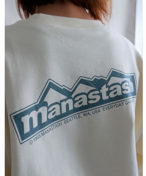 MANASTASH（マナスタッシュ）の「MANASTASH/マナスタッシュ　W's SWEAT BACK LOGO　ウィメンズ　スウェット　バックロゴ（スウェット・レディース・ナチュラル/サンドベージュ/チャコールグレー/パープル・MEDIUM）」の13枚目の写真