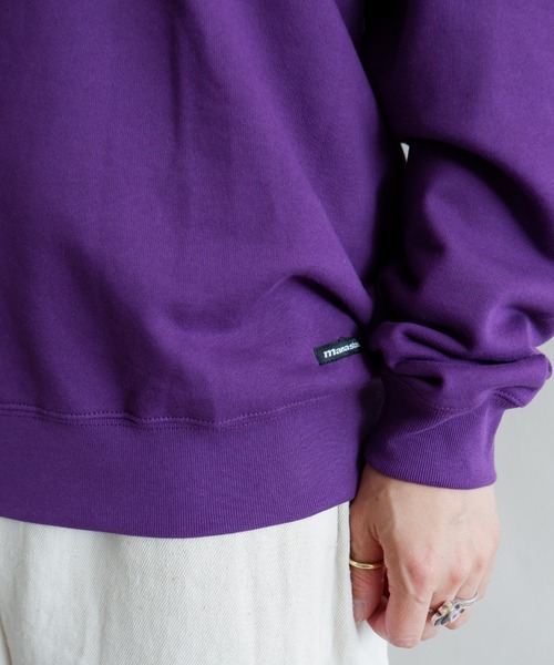 MANASTASH（マナスタッシュ）の「MANASTASH/マナスタッシュ　W's SWEAT BACK LOGO　ウィメンズ　スウェット　バックロゴ（スウェット・レディース・ナチュラル/サンドベージュ/チャコールグレー/パープル・MEDIUM）」の15枚目の写真