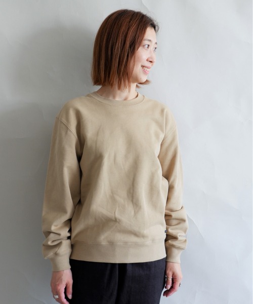 MANASTASH（マナスタッシュ）の「MANASTASH/マナスタッシュ　W's SWEAT BACK LOGO　ウィメンズ　スウェット　バックロゴ（スウェット・レディース・ナチュラル/サンドベージュ/チャコールグレー/パープル・MEDIUM）」の18枚目の写真