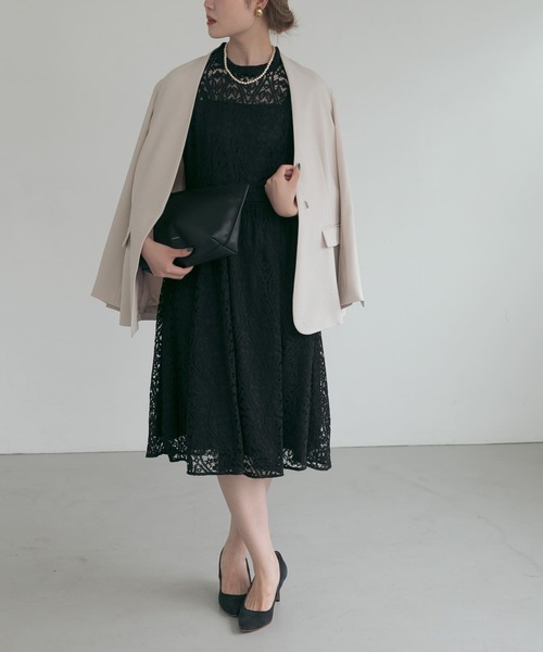 Kaene Research Rosso セール Research Rosso パール付きオールレースワンピース ワンピース Urban ワンピース Women アーバンリサーチ ロッソ のファッション