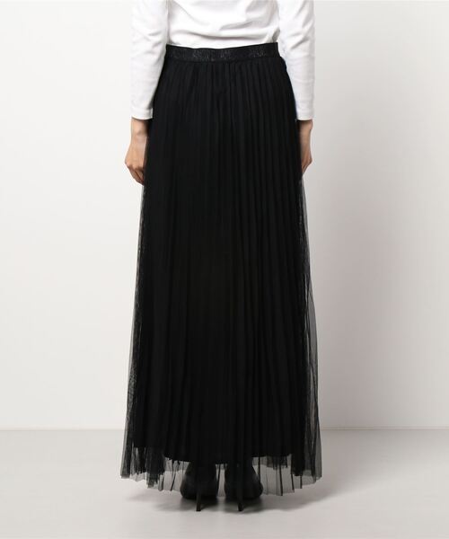 Desigual（デシグアル）の「ダブルレイヤード ロングプリーツスカート（スカート・レディース・ブラック・L/S/M）」の3枚目の写真