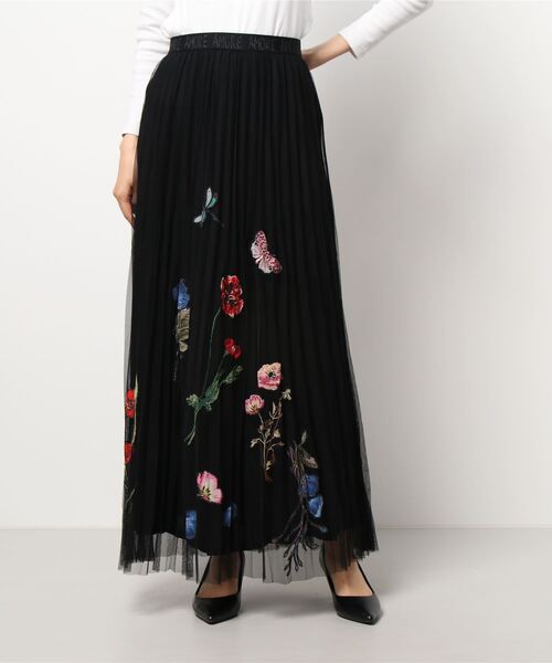 Desigual（デシグアル）の「ダブルレイヤード ロングプリーツスカート（スカート・レディース・ブラック・L/S/M）」の4枚目の写真