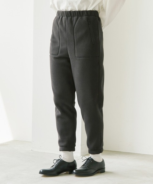 note et silence (ノートエシロンス)の「リサイクルポリエステル マイクロフリースパンツ(その他パンツ・レディース・ブラック/オフホワイト/カーキ・FREE)」の5枚目の写真